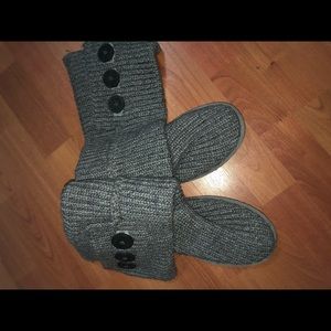 Ugg Cardi grey knit boots